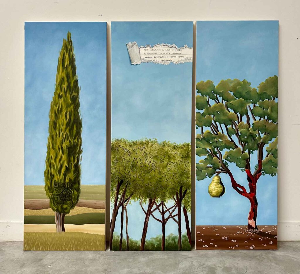 galería, árbol surrealismo Inés Rubio Roa